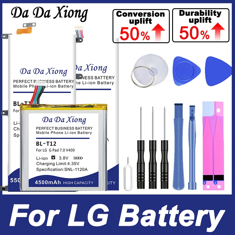 Per Lg G Pad F2 Ii X 7.0 8.0 8.3 10.1 8S Thinq L-G810 Lk460 Vk815 Vk810 V400 V521 V930 V525 V410 Kc550 Kc780 Kf700 Kp500 Battey