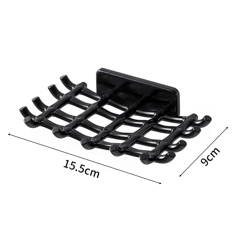 Soap Box Wall Mounted Drainage Shelf For Home Use No Punching High-end Bathroom Soap Dish Rack Hooks For High-end Bathrooms Hot
