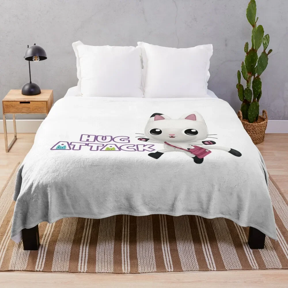 

Gabby's Dollhouse Pandy Throw Blanket Decoratives for babies Flannel Soft Beds Blankets