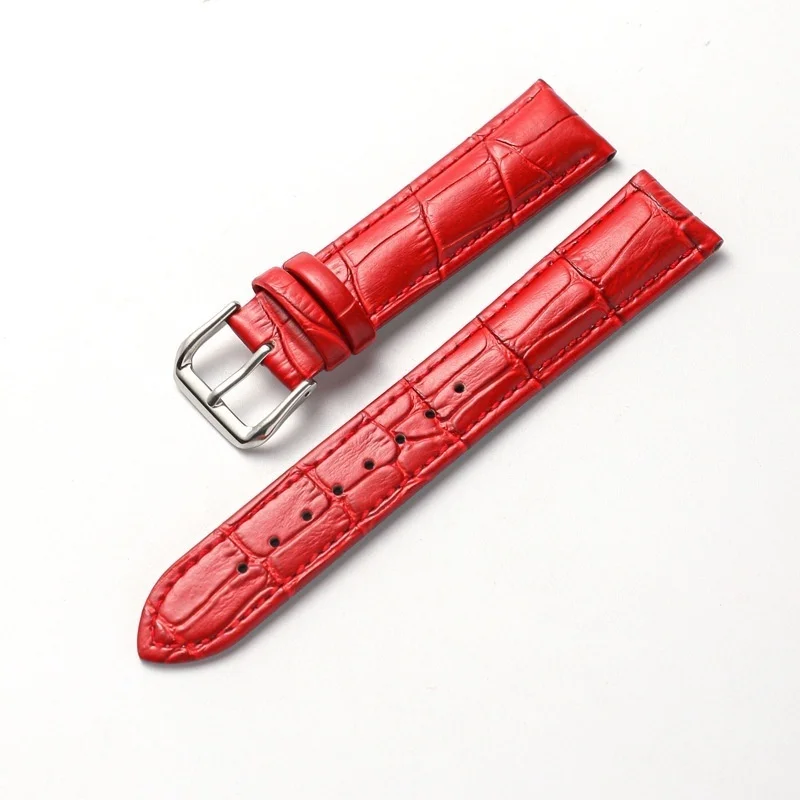 Leder-Uhrenarmband aus Rindsleder für Damenuhren – Bambusknoten-Muster, weicher Handgelenkgürtel-Ersatz für 12 mm, 14 mm, 16 mm, 18 mm, 20 mm – Detail 10