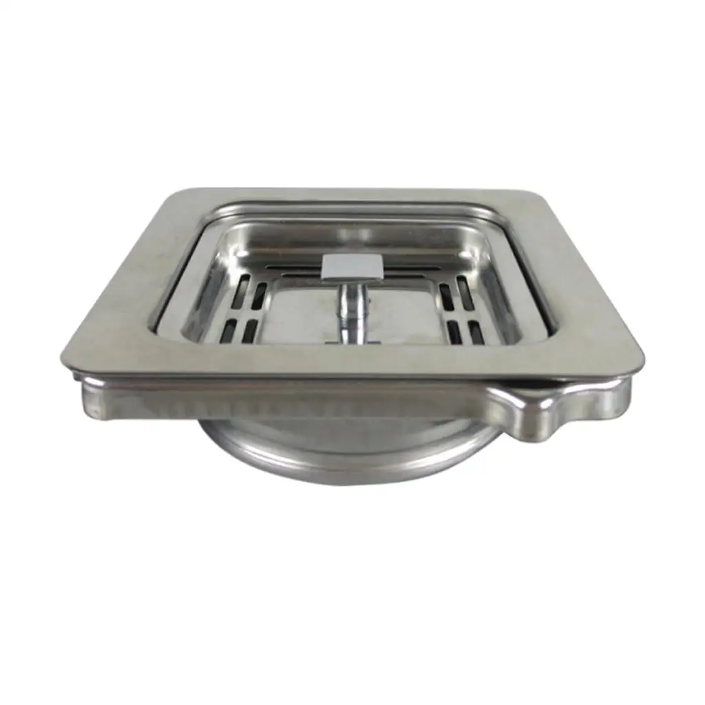 114x114mm Square Garbage Disposer Drain Basket Stainless Steel Kitchen Sink Strainer Adapter Sink Disposal Stopper