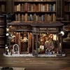 DIY Wooden Miniature Model Kit Magic Coffee Shop Casa Doll Houses 3D Puzzle Dollhouse With Furniture for Friends Christmas Gifts 1