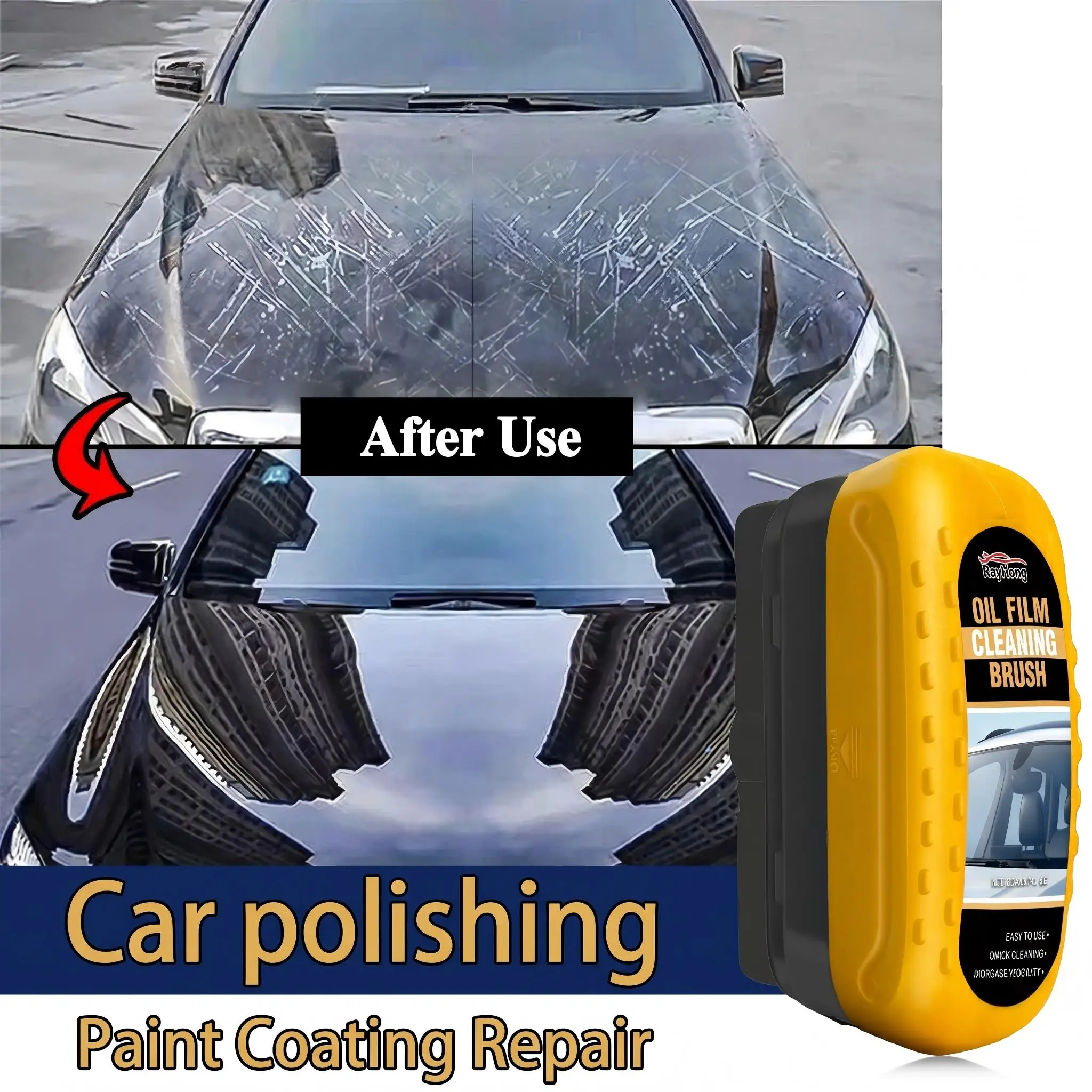 Crystal Clear Vision: Premium Windshield Brush & Oil Film Remover