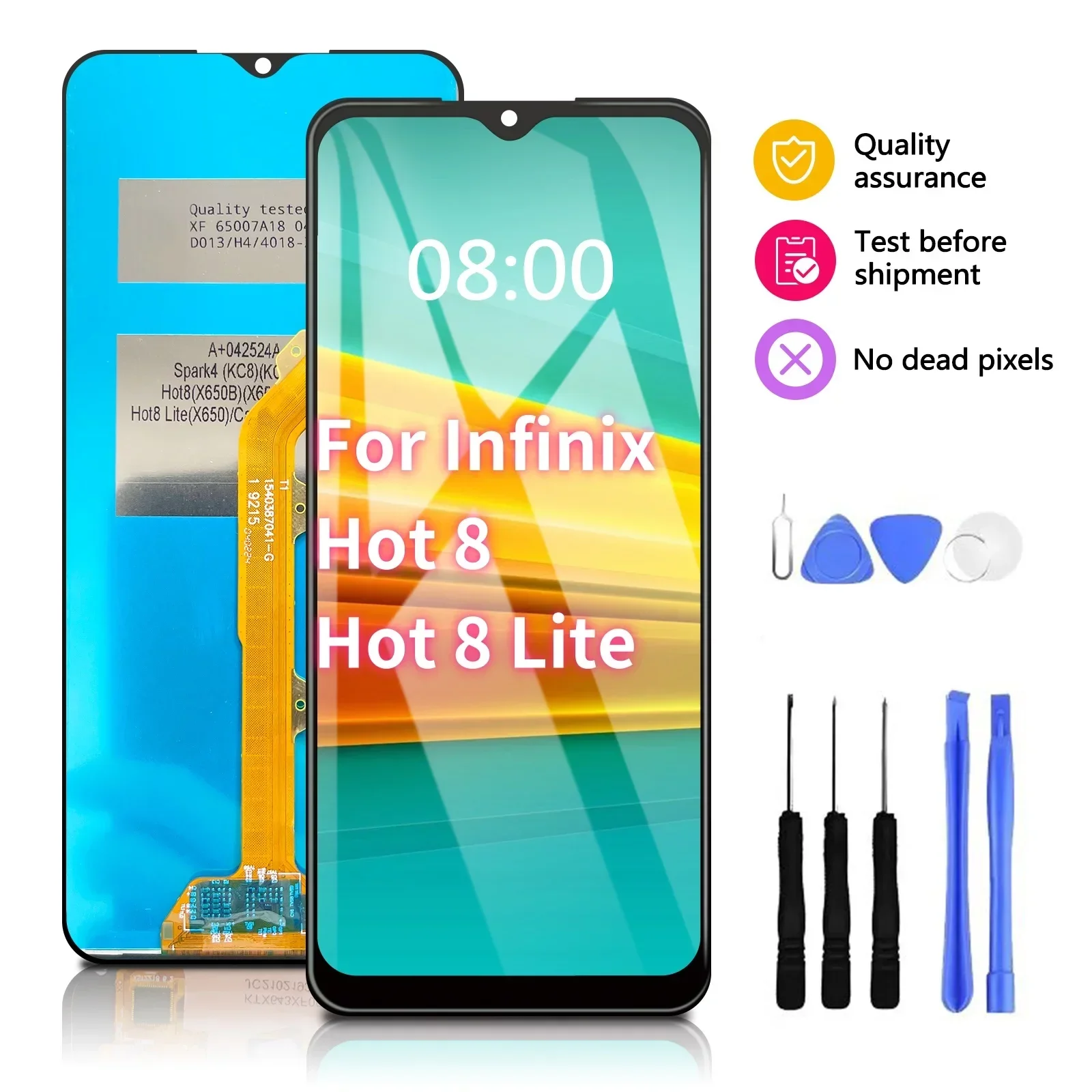 

ЖК-дисплей 6,52 дюйма для Infinix Hot 8 X650 Hot 8 Lite X650B