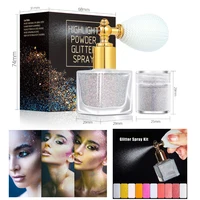 Holographic Glitter Spray Cruelty Free Vegan Highlighter Shiny Long Lasting Face Hair Body Party Clothes Glitter Spray 1