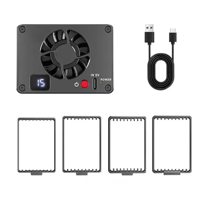 VO-카메라 냉각 시스템 캐논  후지필름 ZV-E10 A7M4 R5 R7 R6 XT4용 저소음 카메라 라디에이터 방열판