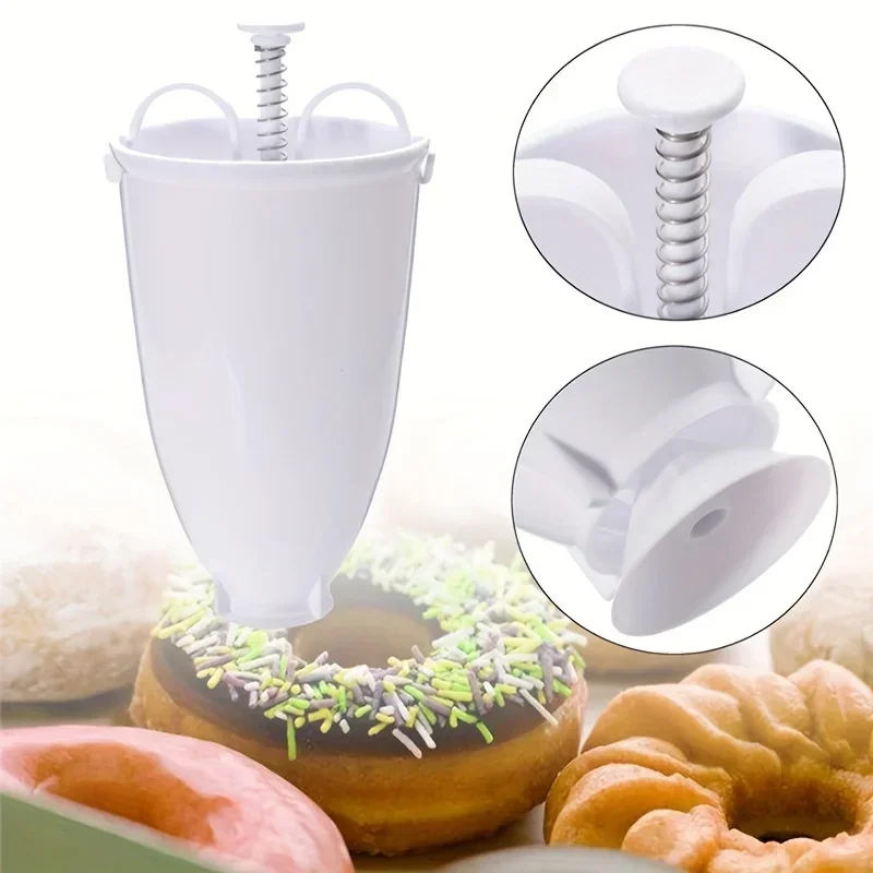 DIY Donut Maker Hand-held Batter Dispenser Meatball Maker Doughnut Machine Cake Cream Dispenser Kitchen Tools 1 Pcs