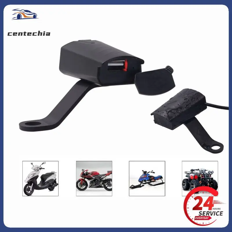 

Motorcycle Vehicle-Mounted Charger 8-32V Waterproof USB Adapter Quick Charge With Indicator Light Moto Electronics Accessories