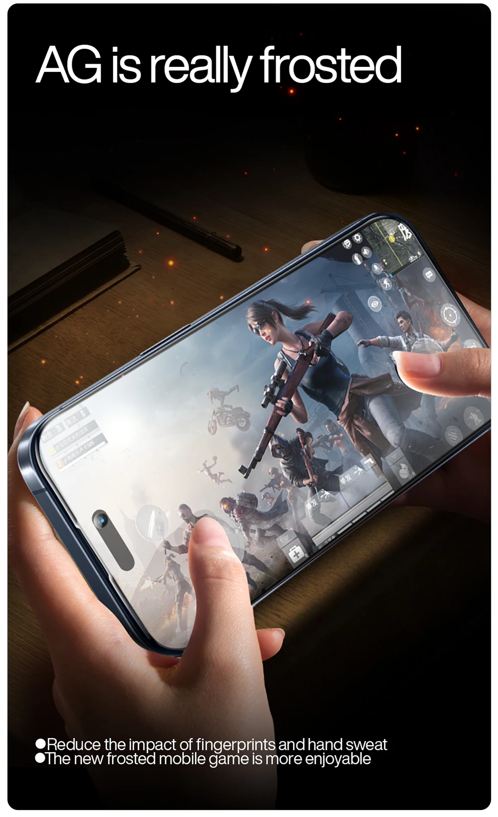 SmartDevil Matte Displayschutzfolie für iPhone 15 Pro max 15 Plus 15 Pro, vollständige Abdeckung, gehärtete Glasfolie, grünes Licht, Augenschutz – Detail 3