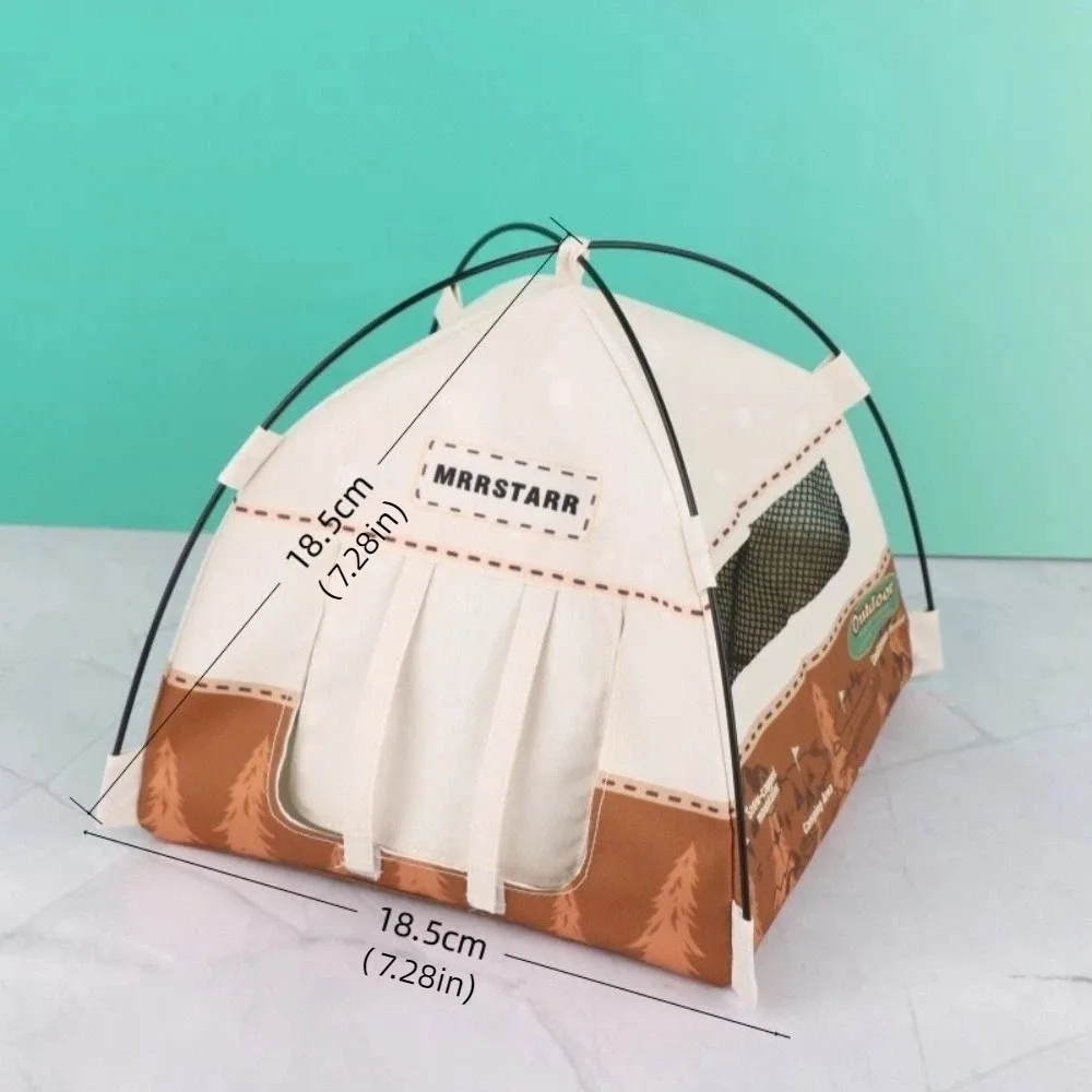 1:12 Scale Camping Tent Model Oxford Cloth Decoration Simulated Outdoor Tent Miniature Ob11 Doll Doll Small Tent Christmas Gift