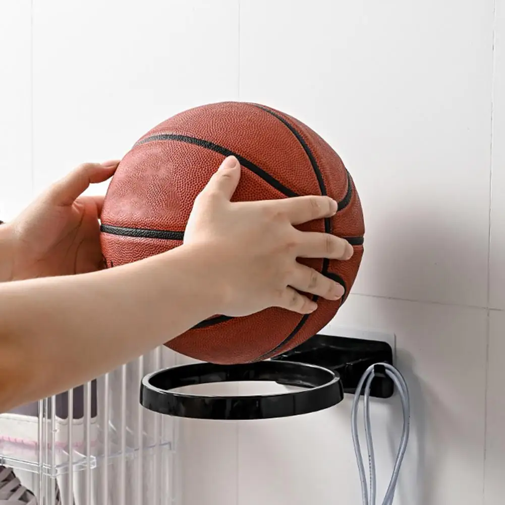 Soporte de exhibición de hierro y baloncesto para decoración del hogar,  estante de bola de montaje