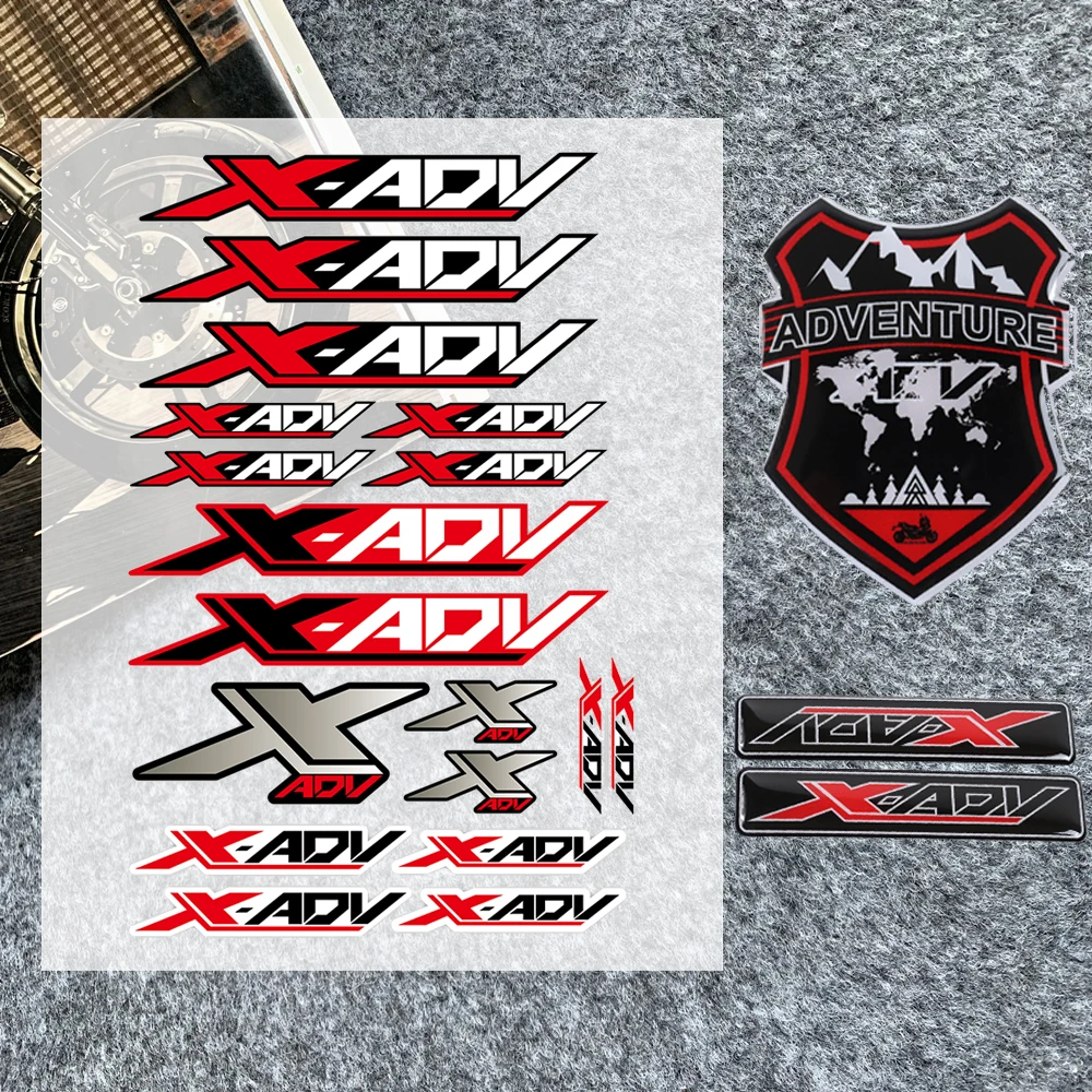 Adventure Reflective Sticker X-ADV Decal For HONDA XADV 750 xadv750 ADV150 ADV350 Logo Body Side Panel Sign Decorative sh mode shmode logo sign latest model motorcycle scooter body sticker body stickers decals for honda 125cbs shmode 125