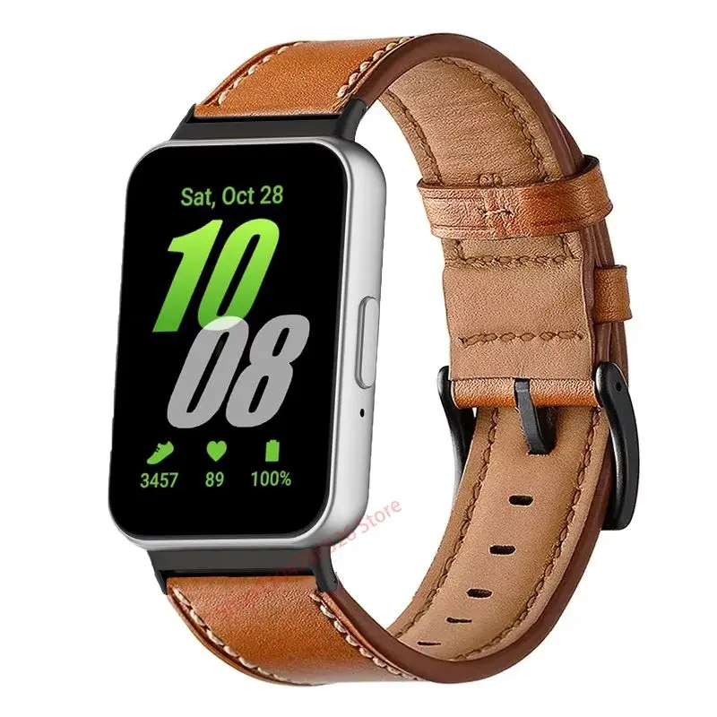 Adjustable Casual Leather Smartwatch Band - Quick Fit Strap