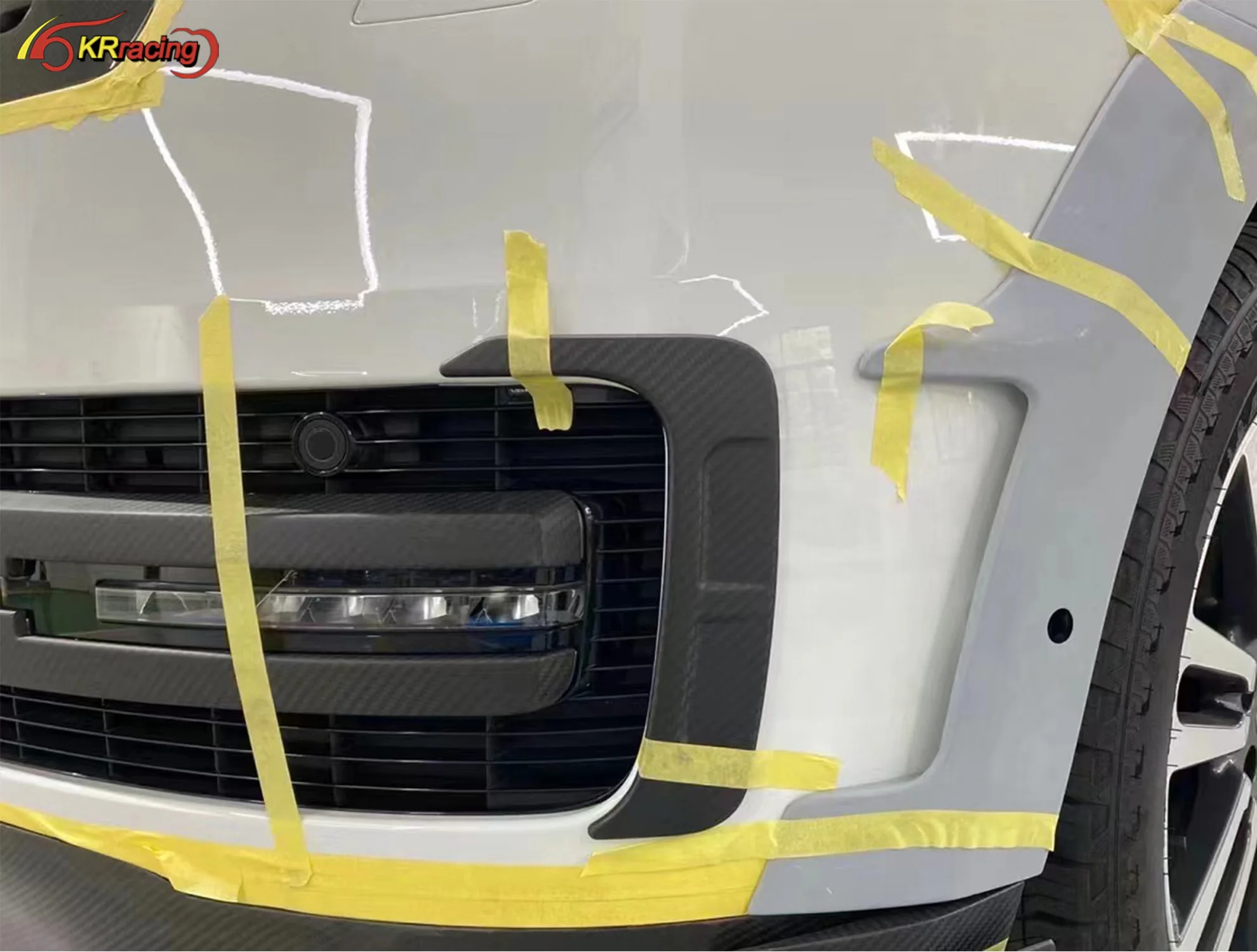 New Arrival MSY Style Dry Carbon Fiber Car Body Kit Auto Accessories With Carbon Hood Car Bumpers Lip for Range Rover 2024