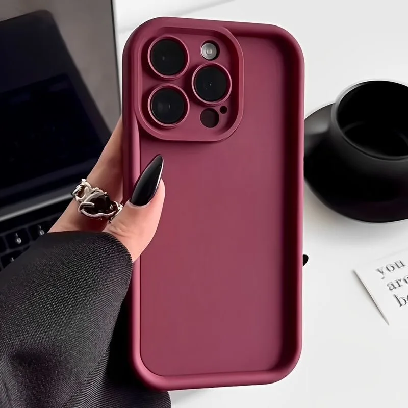 thumbnail image 1 of Funda de TPU suave de color caramelo para iPhone 16, 14, 15 Pro Plus, 13, 12, 11 Pro Max, 8, XR, X, XS, SE 2022, funda de silicona a prueba de golpes, 1 of 5