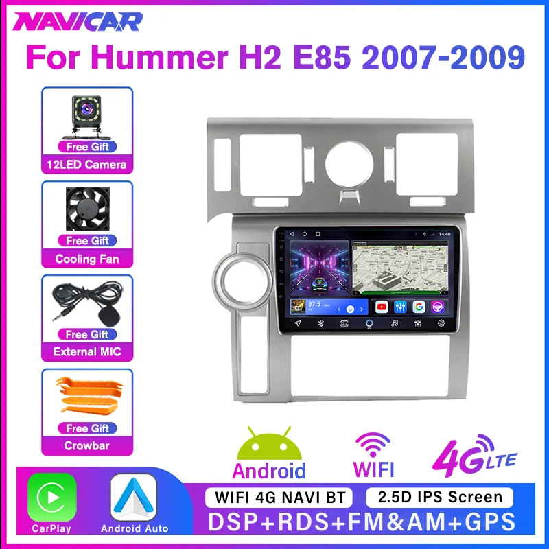 

2Din Android10.0 Car Radio For Hummer H2 E85 2007-2009 GPS Navigation Auto Radio Stereo Receiver DSP Car Multimedia Player IGO