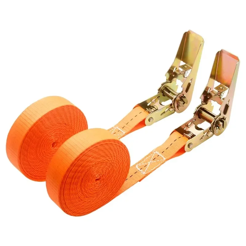 Heavy Car and Truck Front Cargo Ratchet Strap with Metal Buckle Adjustable Strap for Safe Luggage Secure The Rope Tightener