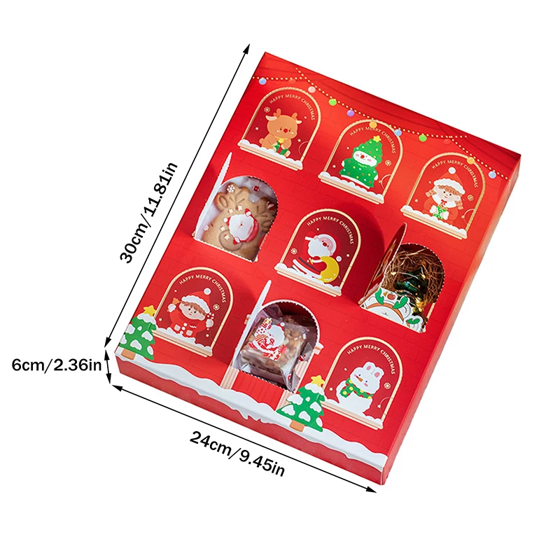 DIY Advent Calendar Christmas Countdown Calendars With 9 Cardboard Treasure Boxes Xmas Empty Countdown Calendar
