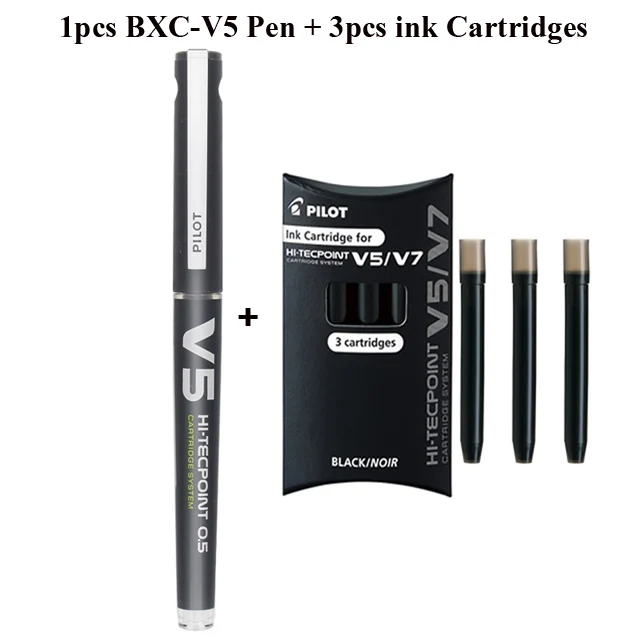 Pilot Hi-Tecpoint Refillable Blue Ink Rollerball Pens