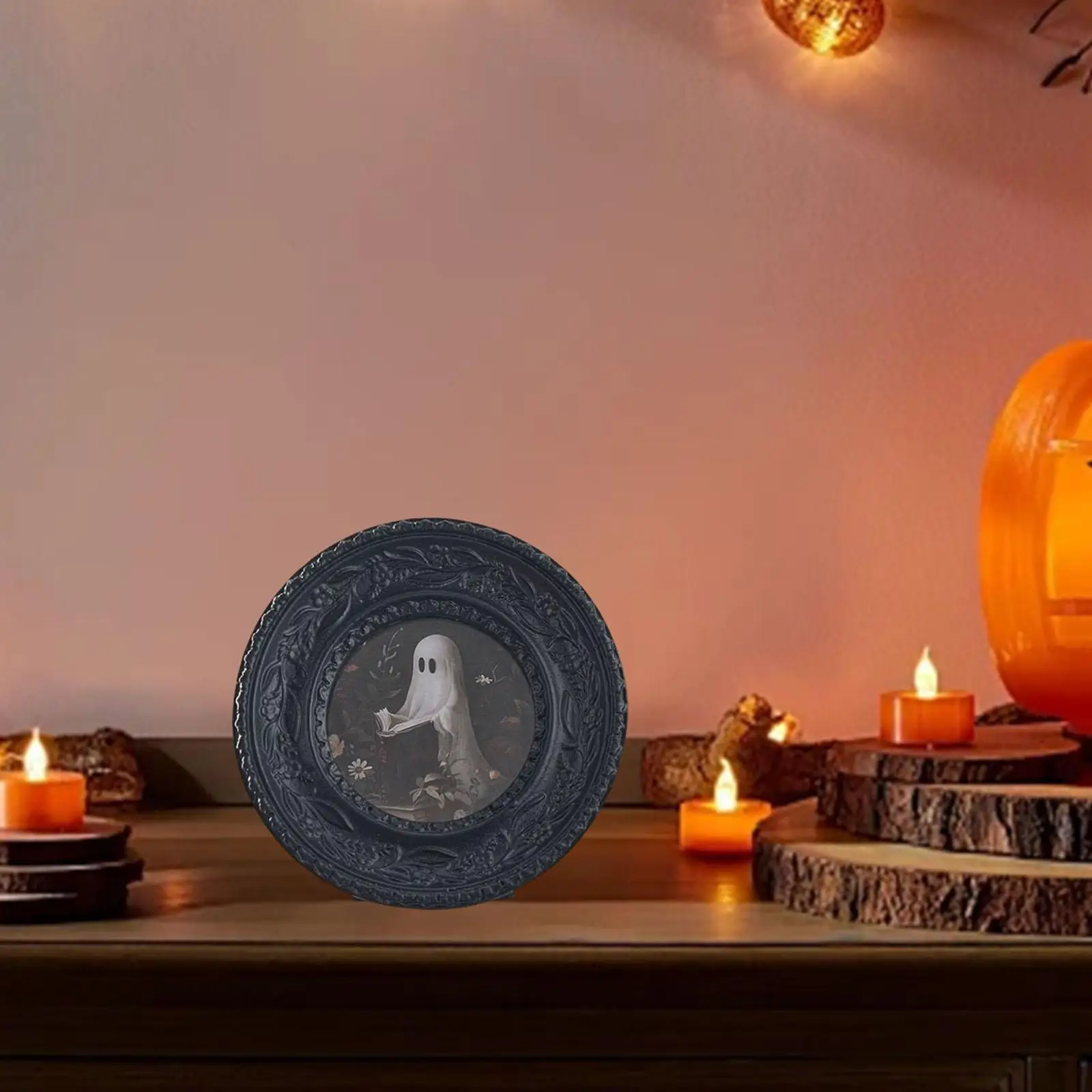 Retro Design Picture Frame Wall Hanging Craft Multifunction Photo Frame for Anniversary Office Gathering Housewarming Bathroom