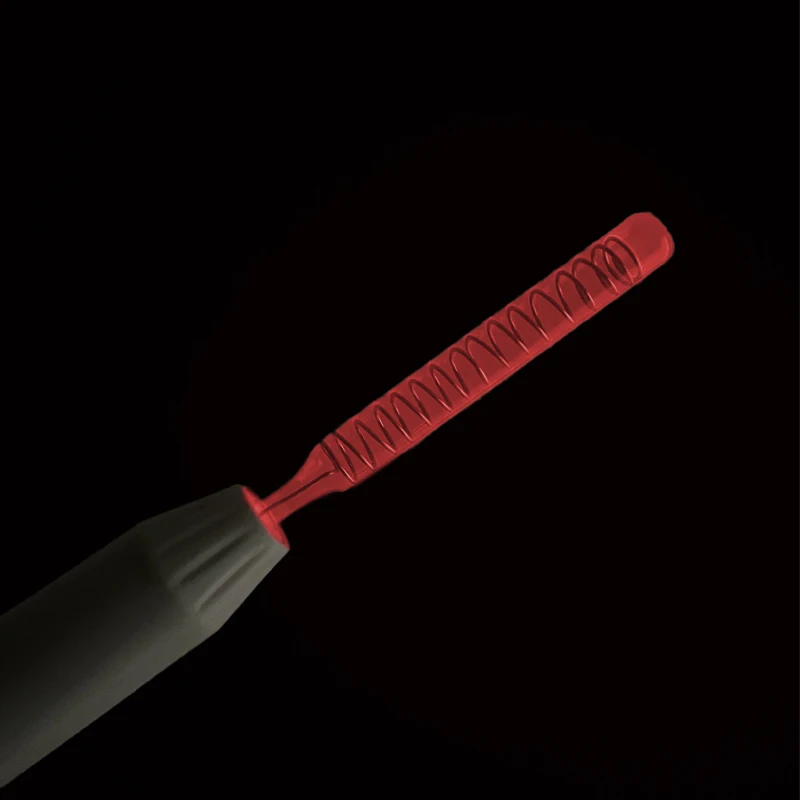 High Frequency Facial Straight Electrode Nozzle Attachment  Glass Tubes Red light Neon Violet Argon Purple light Face Skin Care 3