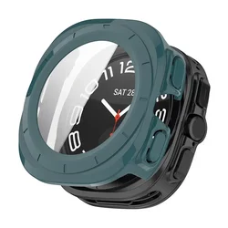 Ultra-Durable Tempered Glass Screen Protector & Bumper Cover for Samsung Galaxy Watch 7 Ultra (Green)