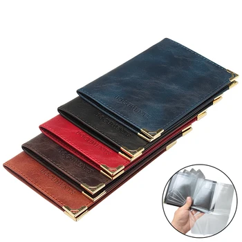 Donna uomo porta passaporto borse portafoglio Vintage Pu Leather Passport Cover documenti Card Bag Auto Driver License Cover Bags Pouch