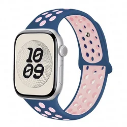 Silicone Sport Strap Band for Apple Watch - Various Sizes (Ocear pink 12)