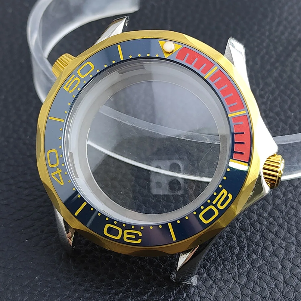 Premium 42mm Men's Watch Case with Sapphire Glass and 20mm Strap - Complete Watch Accessory Set with Box
