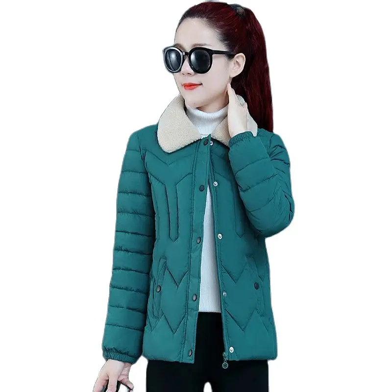 Off-season Women's Short Korean Version Of Down Cotton-Padded Jacket Ladies Slim Slim Fashion Casual Loose Small Cotton-padded