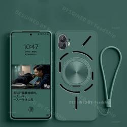Custodia Magnetica in Silicone per Telefono con Supporto e Protezione per Schermo