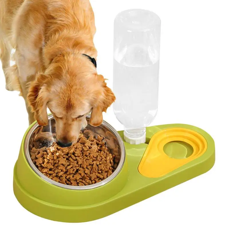 

Elevated Cat Food Bowl Set Automatic Pet Water Dispenser And Food Bowl Pet Supplies For Cats Dogs Feeding & Watering Accessories