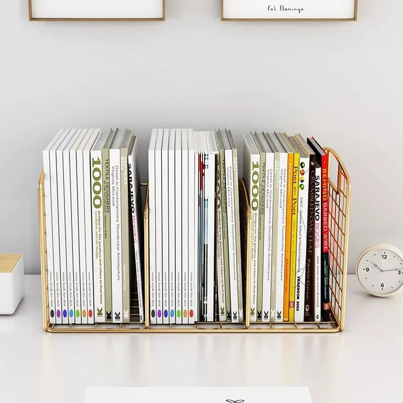 Storage Organizer Magazine Racks Display Corner Modern Desktop Bookcase Bedside Small Libreria Scaffale Minimalist Furniture book stand