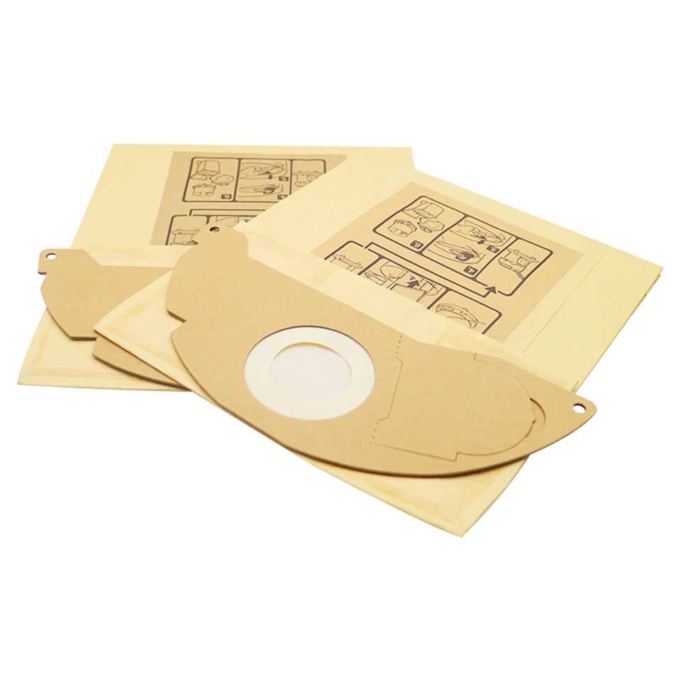 10 pièces 6.904-322.0 Sacs Filtre Papier de Rechange pour WD2, MV2, WD2