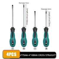 Multipurpose Handle Screwdrivers Set With Magnetic Insulated Security Repair Hand Tools Cross/Straight Type Mini Screw Driver 2