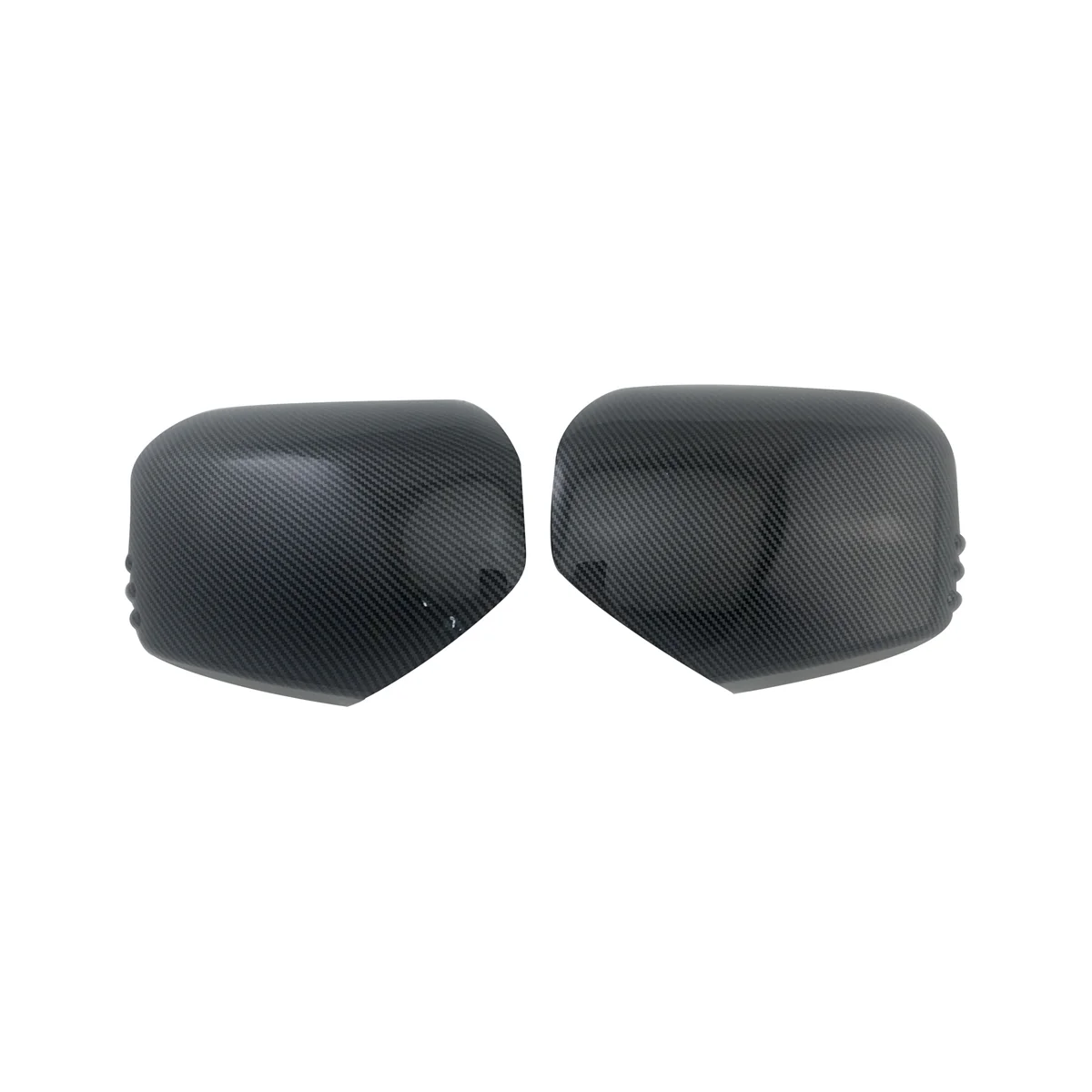 Car Carbon Fiber Rearview Side Glass Mirror Cover Trim Frame Side Mirror Caps for Mitsubishi L200 Triton 2006-2014