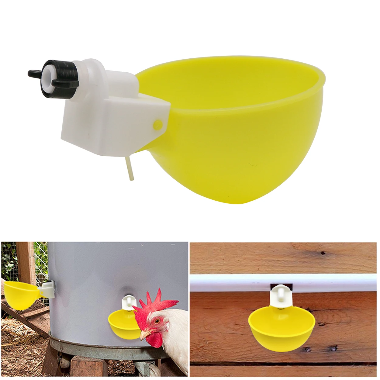 

10 шт. автоматическая поилка для кур, пластиковая кормушка для кур, миска для воды с попугаем, поилка для перепелиных птиц, поилка для домашней птицы