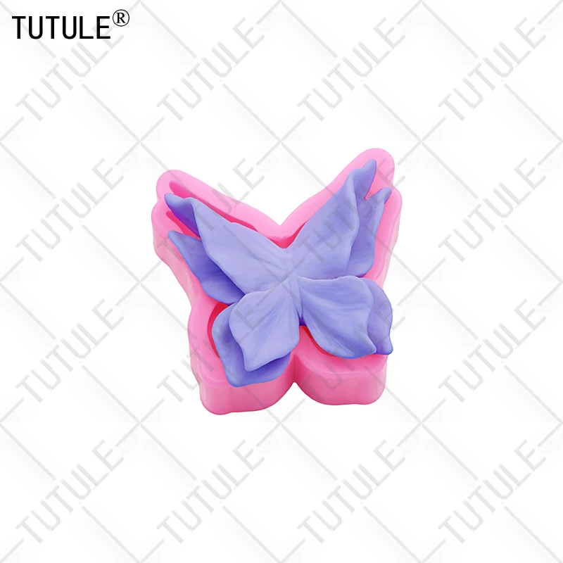 3D-Blumen-Schmetterling Duftkerzen-Silikonform, Dekorative Epoxidharz-Gießform, DIY-Schmetterling-Schokoladen-Silikonform für Kuchen – Detail 9