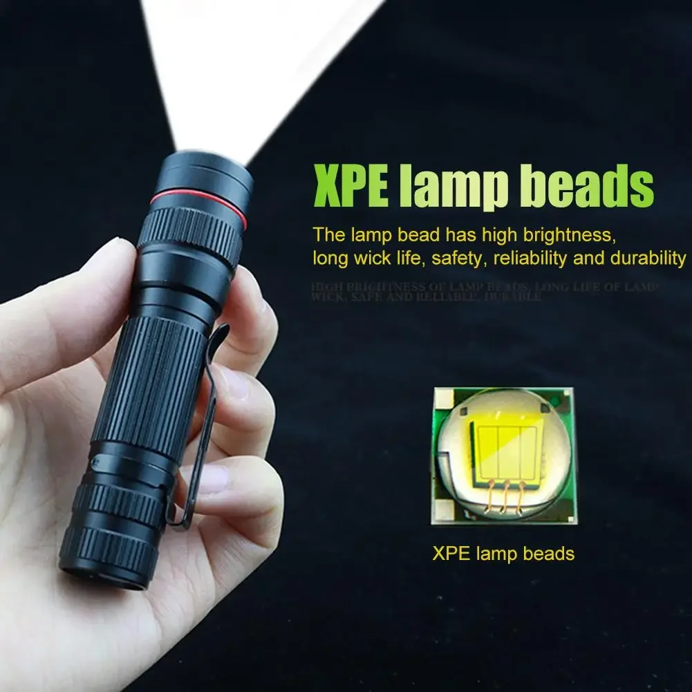 Waterproof Aluminum LED Flashlight for Outdoor Hiking