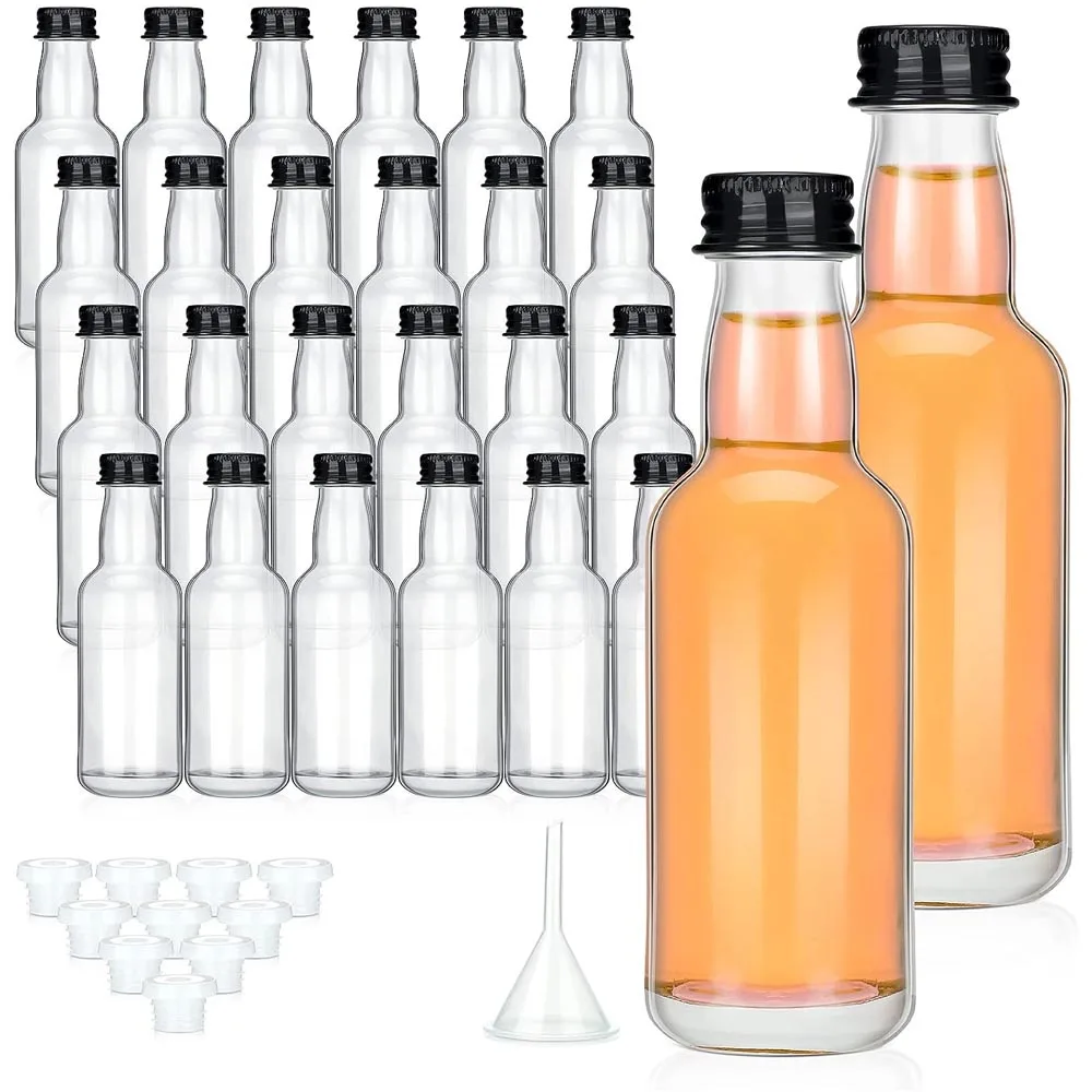 50ml-Glass-Mini-Liquor-Bottles-with-Caps-Small-Glass-Alcohol-Bottles ...