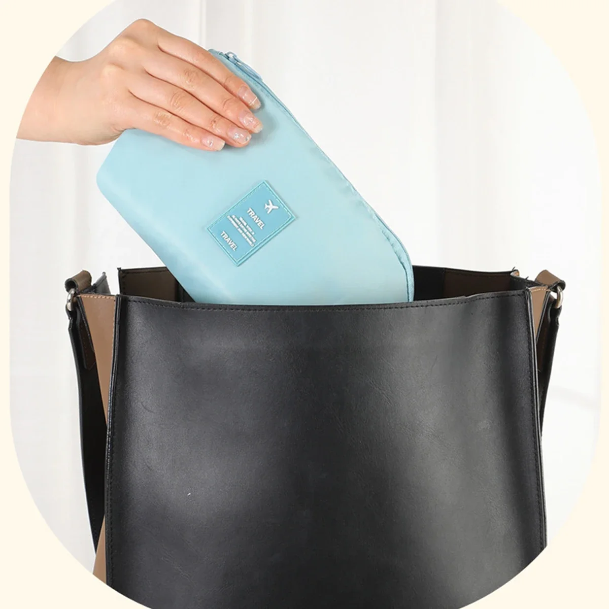 Portable Data Cable Storage Bag Travel Earphone Wire Organizer Case Multi-Function Data Cable Headset Bag