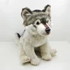 Coyote High Fidelity Anime Cute Gray Wolf Plushie Dog Plush Toys Lifelike Animals Simulation Stuffed Doll Kawai Toy Gifts Kids 1