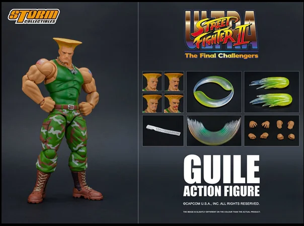 NECA Street Fighter 4 PS3 PS4 Xbox One Game Guile 7'' Action Figure Toy