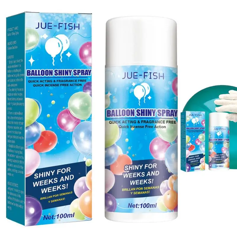 Balloons Shine Spray 100ml Shine Spray For Balloons Shiny Glow For Latex Quick Apply Precise Mist Balloon