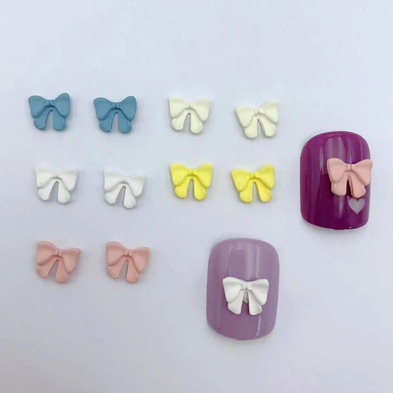 

WHSOK 50Pcs 7*8MM Jewelry Accessories/Nail Decoration/Nail Patch/Multicolor/Bowknot Shape/Jewelry Findings & Components