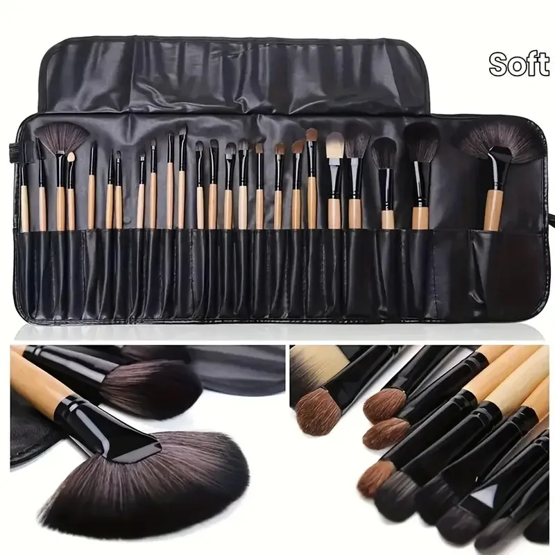 Professional Makeup Brush Set 24pcs for Beginners-Oval Brushes with ABS Plastic Handles and Polyester Bristles Unscented makeup brushes,makeup tool set,makeup set