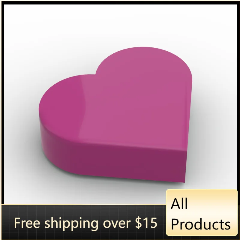 

10PCS High-Tech Assemble Particle 39739 Round 1 x 1 Heart Shape Building Blocks Kit Replaceable Part Toys For Children Gifts