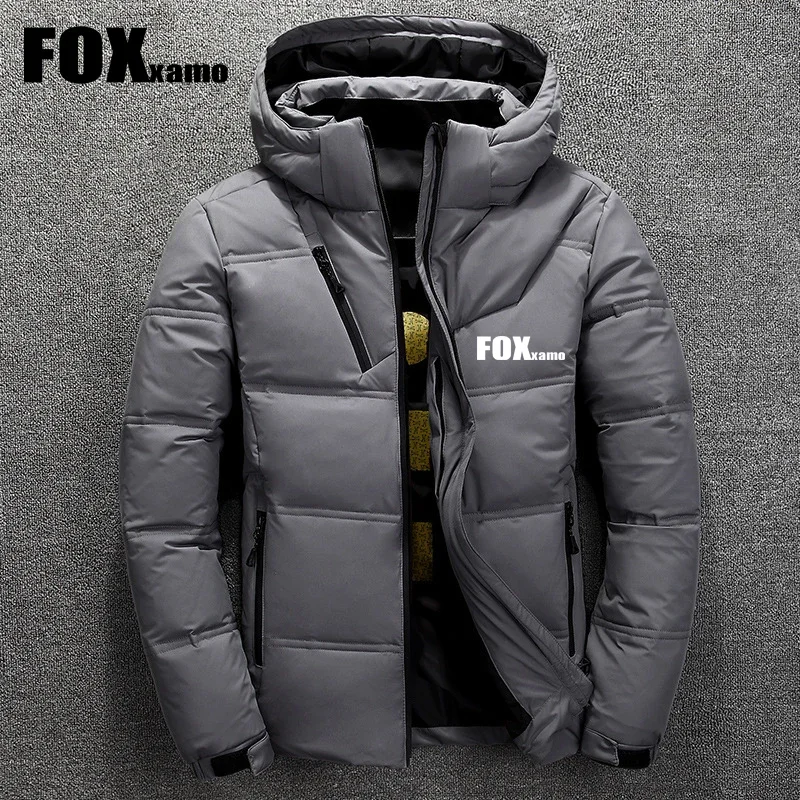 Fox Xamo 사이클링 화이트 덕 다운 낚시 재킷, 따뜻한 후드 두꺼운 퍼퍼 재킷 코트, 보온 겨울 낚시 의류