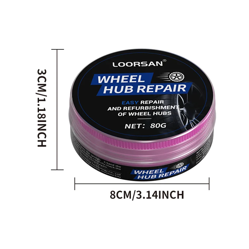 Wheel Repair Paste-Scratch-Free Alloy & Tire Restoration, No Residue Formula