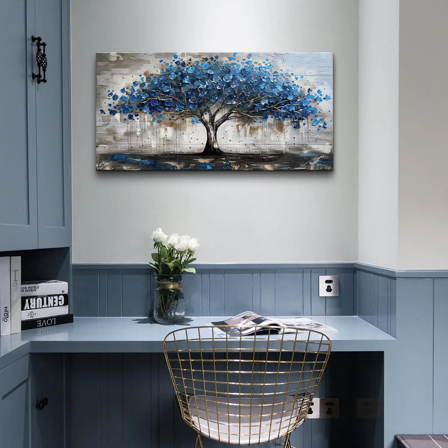 Framed Canvas Tree Panorama - living space